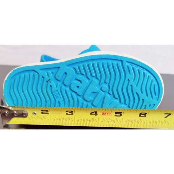 Native Bloom Little Kids Sky Blue Size C8 Unisex Slip On Lite Sandals - Picture 12 of 13